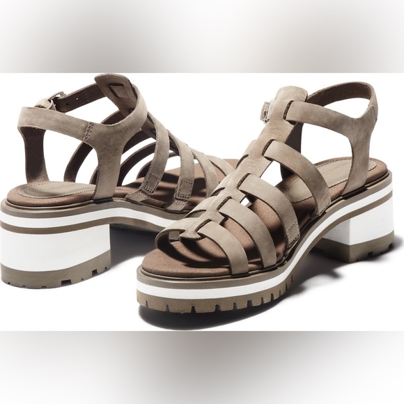 Timberland Violet Marsh fisherman Sandals - Green NWOT, size 7 - Picture 1 of 6